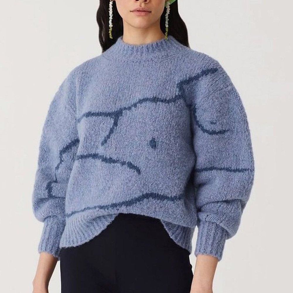 Paloma Wool Palmira Blue Sweater